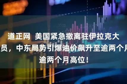 道正网  美国紧急撤离驻伊拉克大使馆人员，中东局势引爆油价飙升至逾两个月高位！